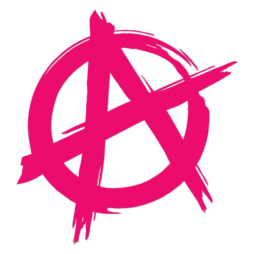 Anarchy Symbol, Vinyl Decal Sticker, Multiple Colors & Sizes #7217